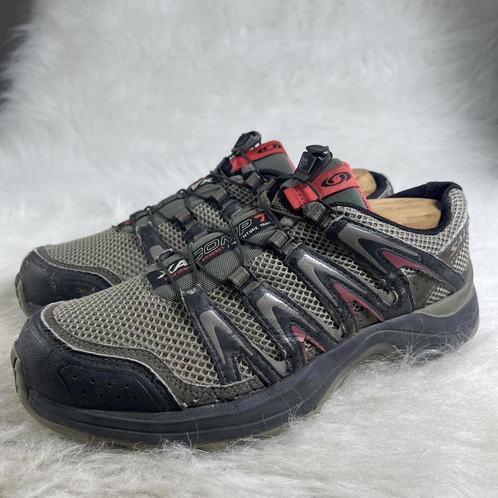 Salomon XA Comp 7 Trail Shoes Hiking Running Gorpcore gray/black - Womens 8